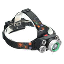 XANES 2407 2500LM T6+4XPE Headlamp Mechanical Zoom for Camping Hiking Cycling