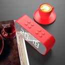 YUNDOM BT501 Wireless Bluetooth 5.0 Speaker Double Alarm Clock FM Radio HiFi Music Column Subwoofer Hands-free Call Mirror Screen Display