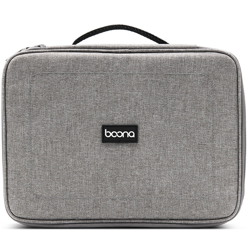 Boona 28*21cm Double-layer Digital Accessories Storage Bag USB Cable Charger Organizer Tablet Bag