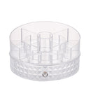 360 Degrees Rotating Cosmetic Storage Box Desktop Home Skin Care Organizer Storage Rack Dressing Table 1 / 2 Layers