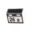 Solar Power 7 LED PIR Motion Sensor House Number Light Door Sign Wall Street Lamp