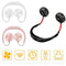 Portable USB Fan Rechargeable Neckband Lazy Neck Hanging Dual Cooling Mini Fans