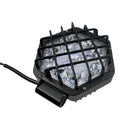 48W 16LED Work Light with Lens Front Bumper Roof Hexagon Mesh Engineering Inspection Lamp White for Boat Truck Off-Road