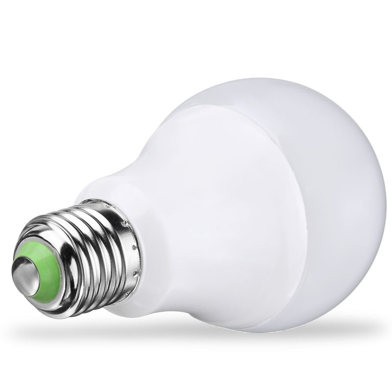 E27 B22 5W 10LEDs Warm White Pure White Light Control Bulb No Flicker Energy Saving AC85-265V