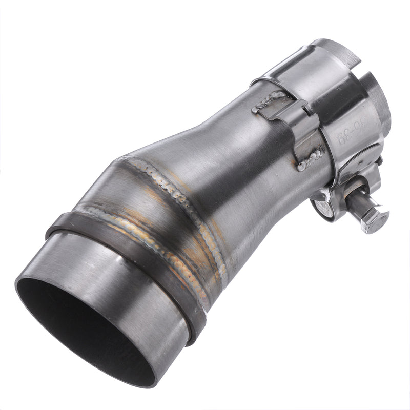51mm To 35mm Motorcycle Stainless Exhaust Muffler Pipe Adapter Connector Polished 2''