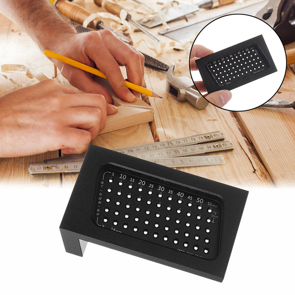 T50 Woodworking Marking Ruler Mini Hole Scriber Crossed Gauge Tool