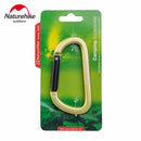 Naturehike Aluminium Alloy Carabiners Camping Keyrings Bottle Buckles Travel Backpack Hanging Hooks