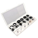 Suleve MXCC1 300Pcs Heat Treated Carbon Steel C-Clip Retaining Rings Circlip Snap Ring Set 9-32mm