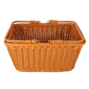 Square Woven Hand Storage Baskets Double Folding Handles Picnic Basket for Outdoor Living