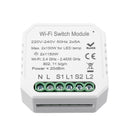 MoesHouse 2 Gang 2 Way WIFI Smart Light Switch Diy Breaker Module Smart Life/Tuya APP Remote Control Working with Alexa Echo Google Home
