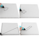 A-Type White Silicone Design Mat with Basic Template + Insulation Silicone Finger Caps Kit 3D Printing Pen Drawing Tools