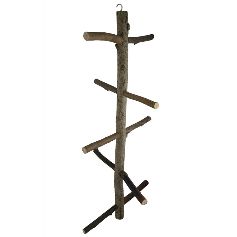 Wood Stairs Swing Pet Perch Play Toys Rotating Hanging For Bird Parrot Macaw