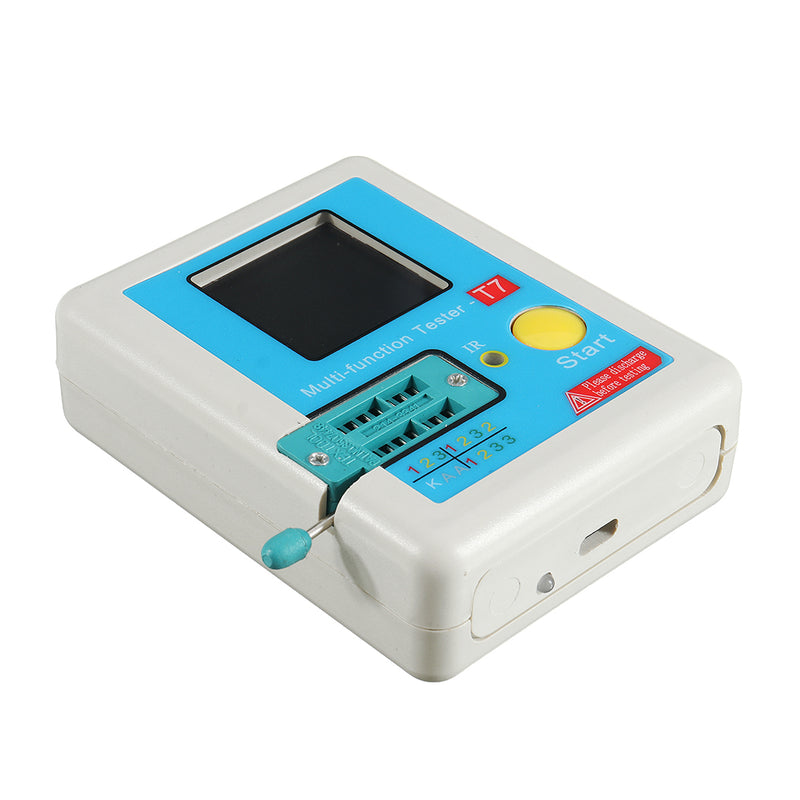 T7 New Transistor Tester TFT Diode Triode Capacitance Meter LCR ESR NPN PNP MOSFET IR Multifunction Tester Multimeter