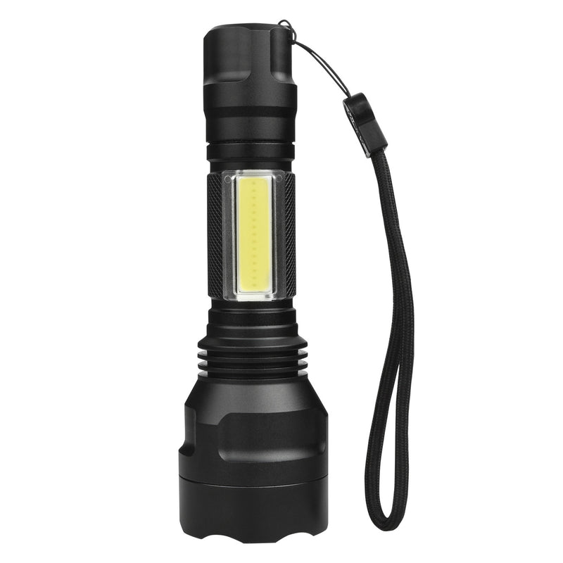 XANES C8-COB T6+COB 1000Lumens 4Modes Brightness Tactical LED Flashlight