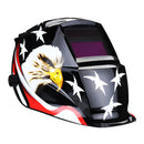 Solar Powered Auto-Darkening Welding Helmet Black Hawk Grinding TIG Welder Mask