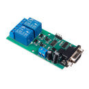 YYE-2 RS232 Adjustable UART Serial Port Remote Control 2 Channel Relay Module MCU PC Control Switch Board