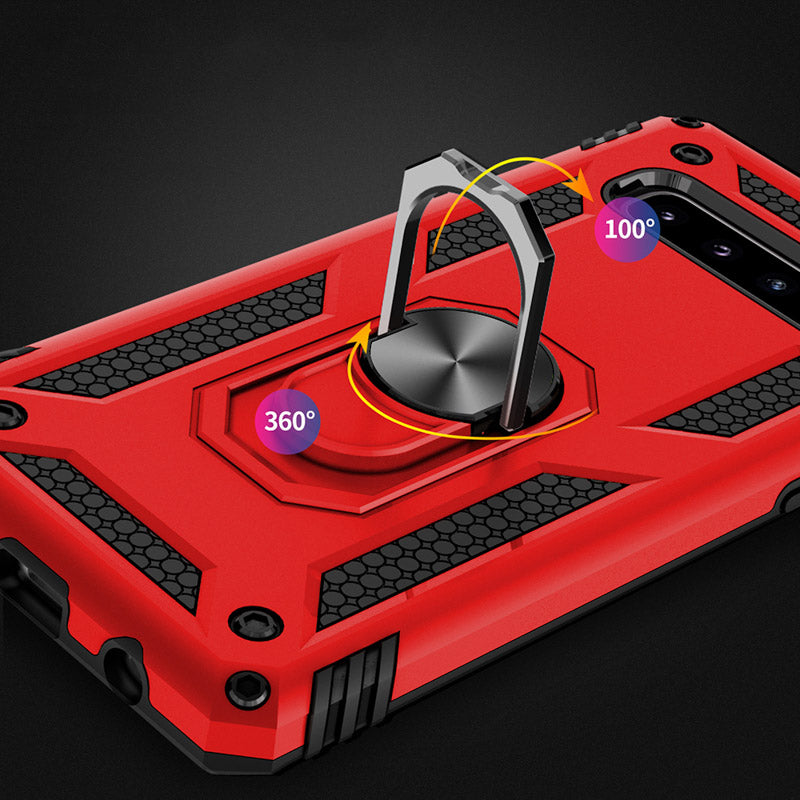 Bakeey Armor Shockproof Ring Grip Stand Protective Case For Samsung Galaxy S10 Plus