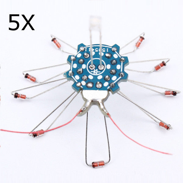 5Pcs GSM Mobile Phone Signal Flash LED Kit Radiation Power Supply DIY Kit