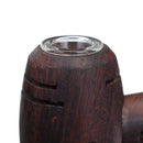 New Hammer Shape Black Sandalwood Pipes with Cleaning Stick