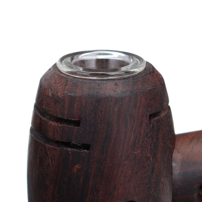 New Hammer Shape Black Sandalwood Pipes with Cleaning Stick
