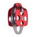XINDA XD8613 Forged Aluminum Alloy 24KN Large Rescue Pulley Double Sheave Climbing Rigging