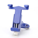 Metal Ajustable Clip Anti-scratch Bike Bicycle Handlebar Holder Motorcycle Rear View Mirror Stand for Mobile Phone