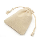 30Pcs Natural Linen Pouch Burlap Jute Sack Jewelry Pouch Drawstring Gift Bags 8x10cm