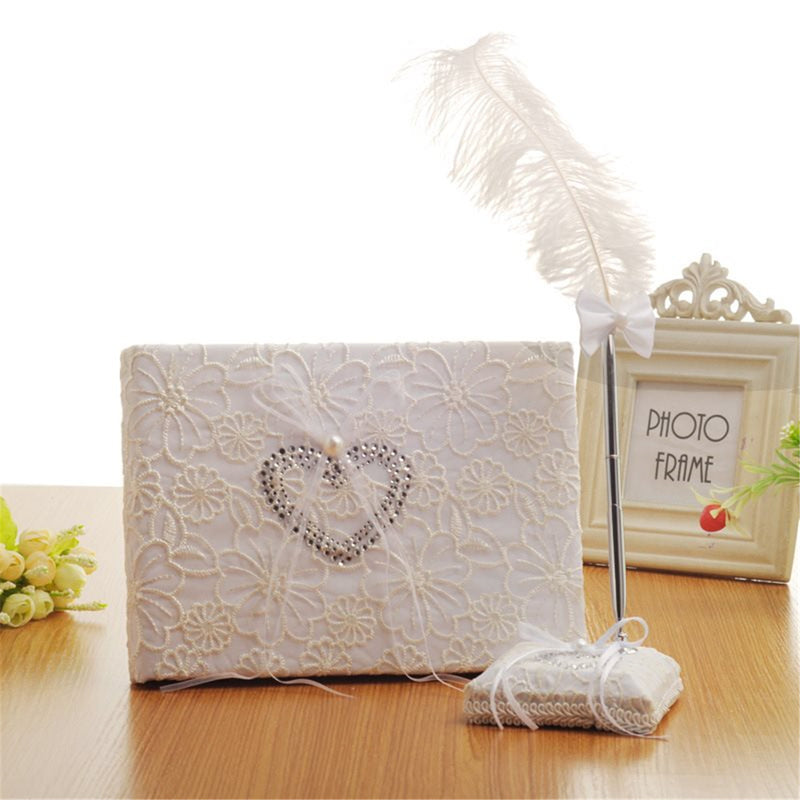 4Pcs/Set Square Ring Pillow Rhinestone Diamond For Wedding Party Decorations