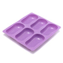 DIY 6 Slots Cake Mold Tool 3D Oval Silicone Soap Mould Baking Mold Handmade Chocolate Pudding Jelly