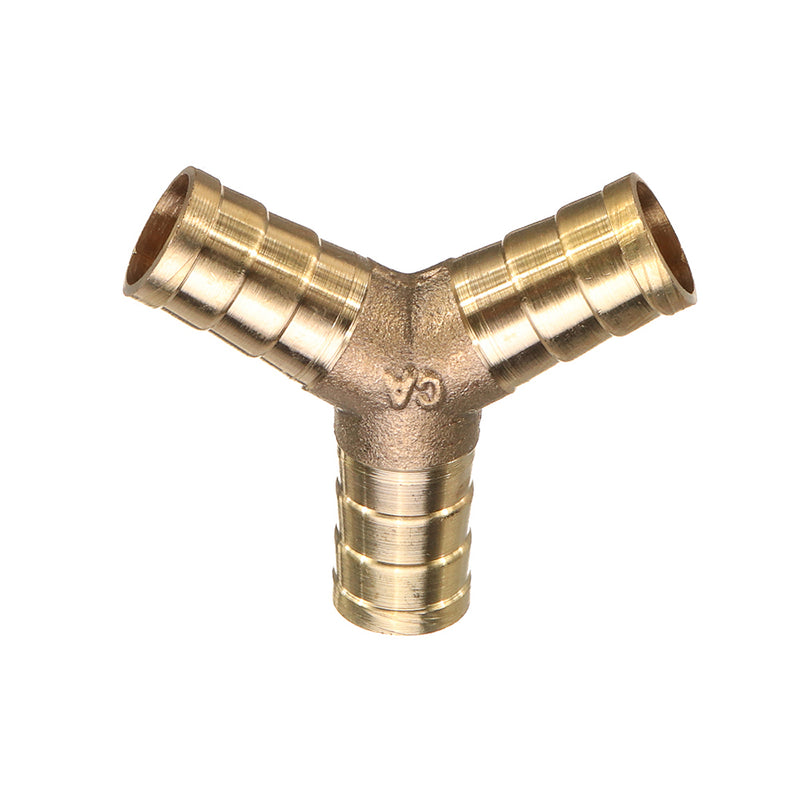4pcs Pagoda Adapter Brass Barb Y Shape 3 Ways Pipes Fitting 6/8/10/12mm Pneumatic Component Hose Coupler
