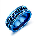 Trendy Hip Hop Titanium Steel Chain Personality Male Single Ring