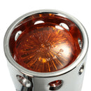 Pair 12V Motorcycle Amber Turn Signal Indicator Light Hollow Lamp For Harley