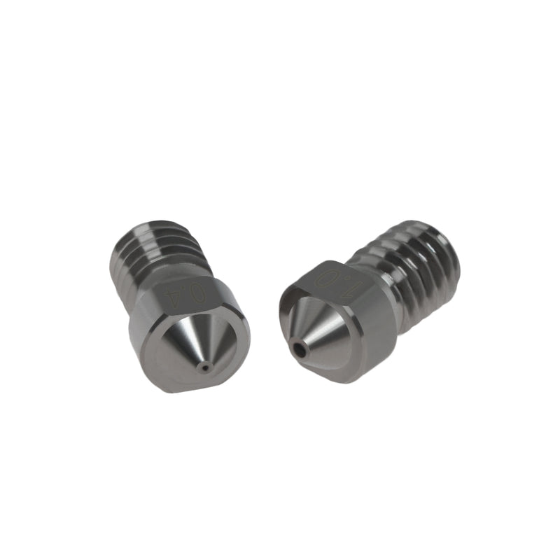 TWO TREES 6Pcs V6 Hardened Steel Nozzle 0.2/0.3/0.4/0.5/0.6/1.0mm J-Head Extruder Nozzle kit for 3D Printer