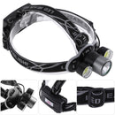 XANES 2505 1200LM Bicycle Headlight 5 Switch Modes T6+2*COB White Light 180  Rotation Adjustable He