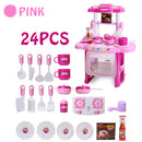 Kid Children Kitchen Pretend Play Cooking Set Toys Toddlers Home Dinner Cookware