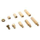 Suleve M4BH2 180Pcs M4 Male-Female Brass Hex Column Standoff Support Spacer Pillar for PCB Board