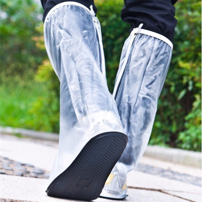 Men Women Rain Shoes Cover Waterproof High Boots Flats Slip Resistant Overshoes Rain Gear