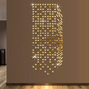 Mirror Mosaic Background Wall Stickers Home Decor DIY Creative Environmental Protection Wall Mirror