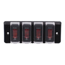 DC 12V Waterproof Rocker Circuit Breakers Button Toggle Switch Panel For Car RV Marine Boat
