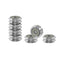 TWO TREES 10pcs Transparent Stainless Steel V-Slot Pulley Wheel with 625zz Double Bearing for V-slot 3D Printer