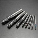8pcs 2-12mm Carbide End Mill 4 Flutes Tungsten Steel Milling Cutter CNC Tools Set