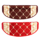 European Style Pastoral Carpet Stair Tread Anti Skid Step Rugs Stair Mats With Magic Paste