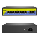 Hiseeu POE-X1010B 48V 10 Ports POE Switch with Ethernet 10/100Mbps IEEE 802.3 for IP CCTV Security Camera System