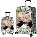 Honana 3D Spoof Cat Elastic Luggage Cover Trolley Case Cover Warm Travel Suitcase Protector