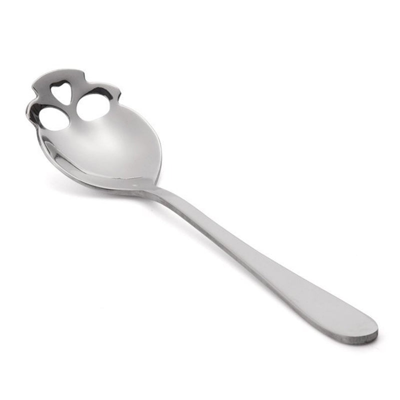 KCASA KC-FS05 Skull Shape Stainless Steel Tea Coffee Sugar Stirring Spoon Cooking Spoon 1 Piece