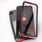 Luphie Protective Case For iPhone XR Metal Bumper+9H Clear Tempered Glass Back Shell