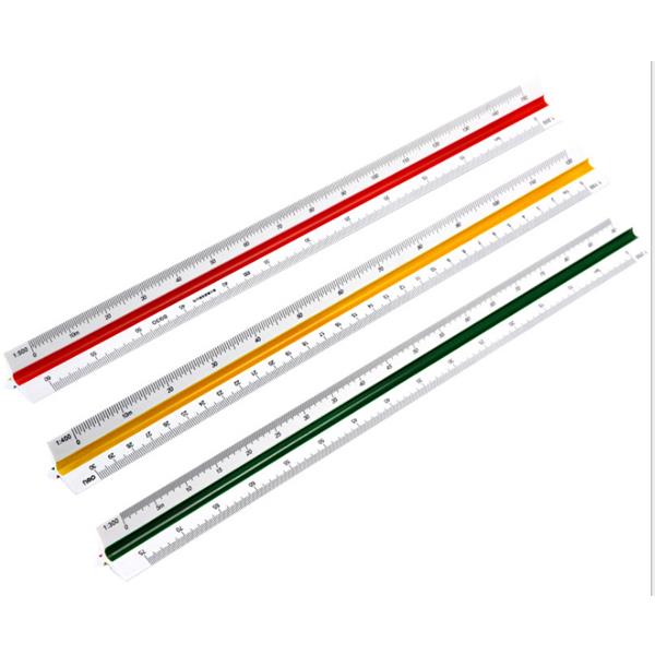Deli 8930 Student Triangular Scale Straight Ruler Multi-function Drawing Mapping Measurement Ruler For 30cm