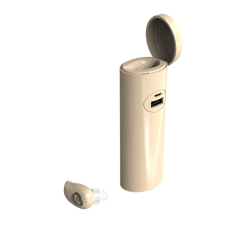 Bakeey V21 Wireless bluetooth 5.0 Earphone Portable Single Earbuds Heavy Bass HD Calls Headphone with 2200mAh Power Bank