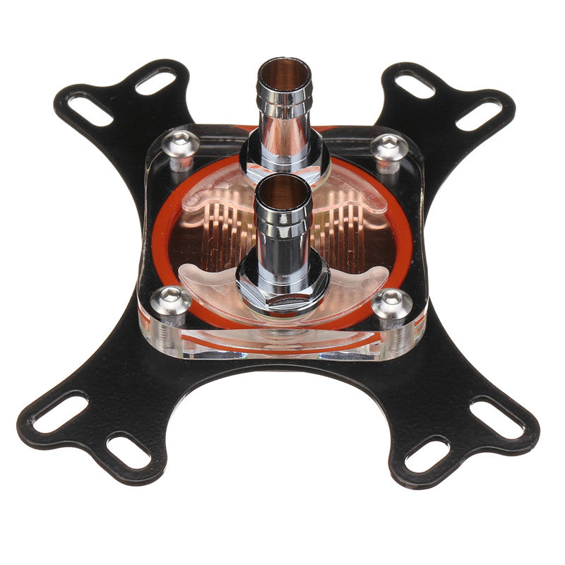 50mm Copper Base CPU Water Cooling Block Waterblock with 2 Pagodas for AM4