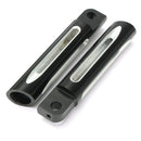 Aluminum Foot Pegs Footrest For Harley Touring Sportster Dyna Softail Black